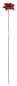 Preview: Zauberhafter Gartenstecker Glasblume rot ca. 120 cm - Gartendekoration